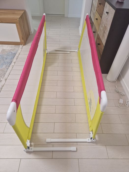 Bariera de protectie pentru pat, Wunderkid, 150x58 cm, Multicolor