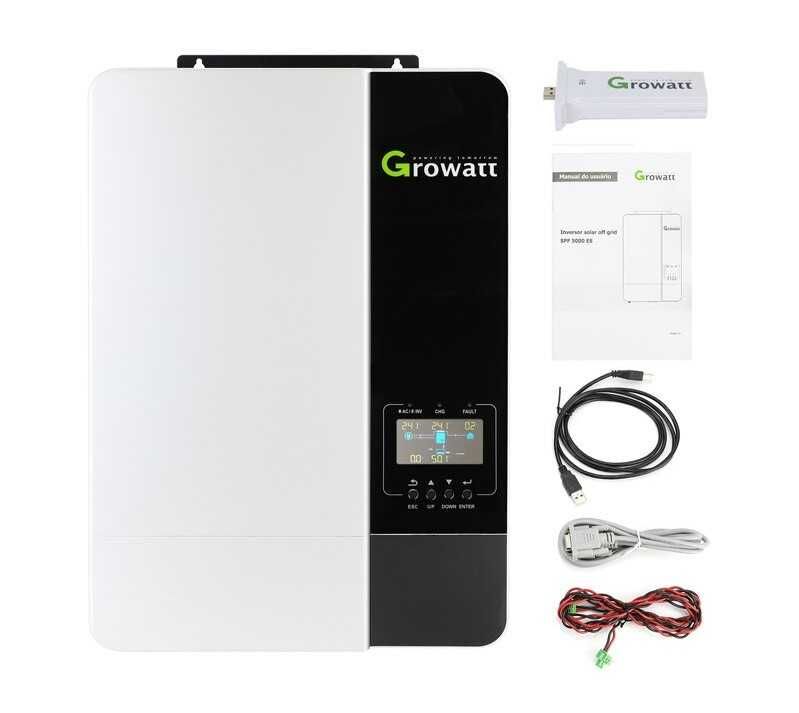 Invertor Solar Offgrid Growatt SPF5000ES, 48V, 5KW, Nou, Garantie