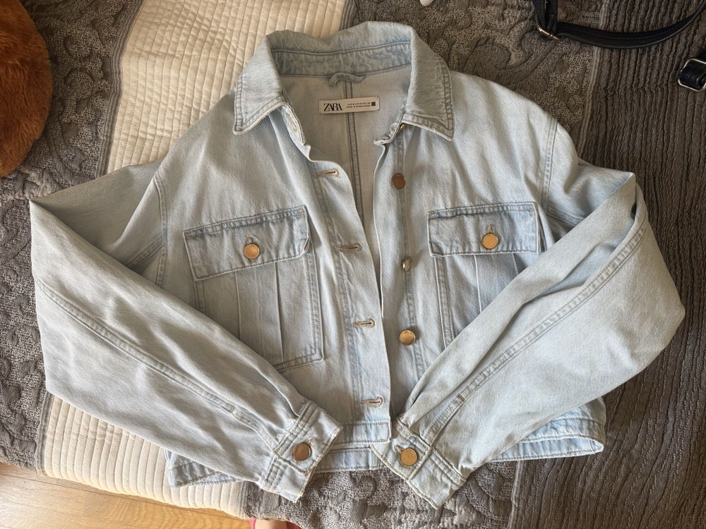 Късо дънкено яке Zara
