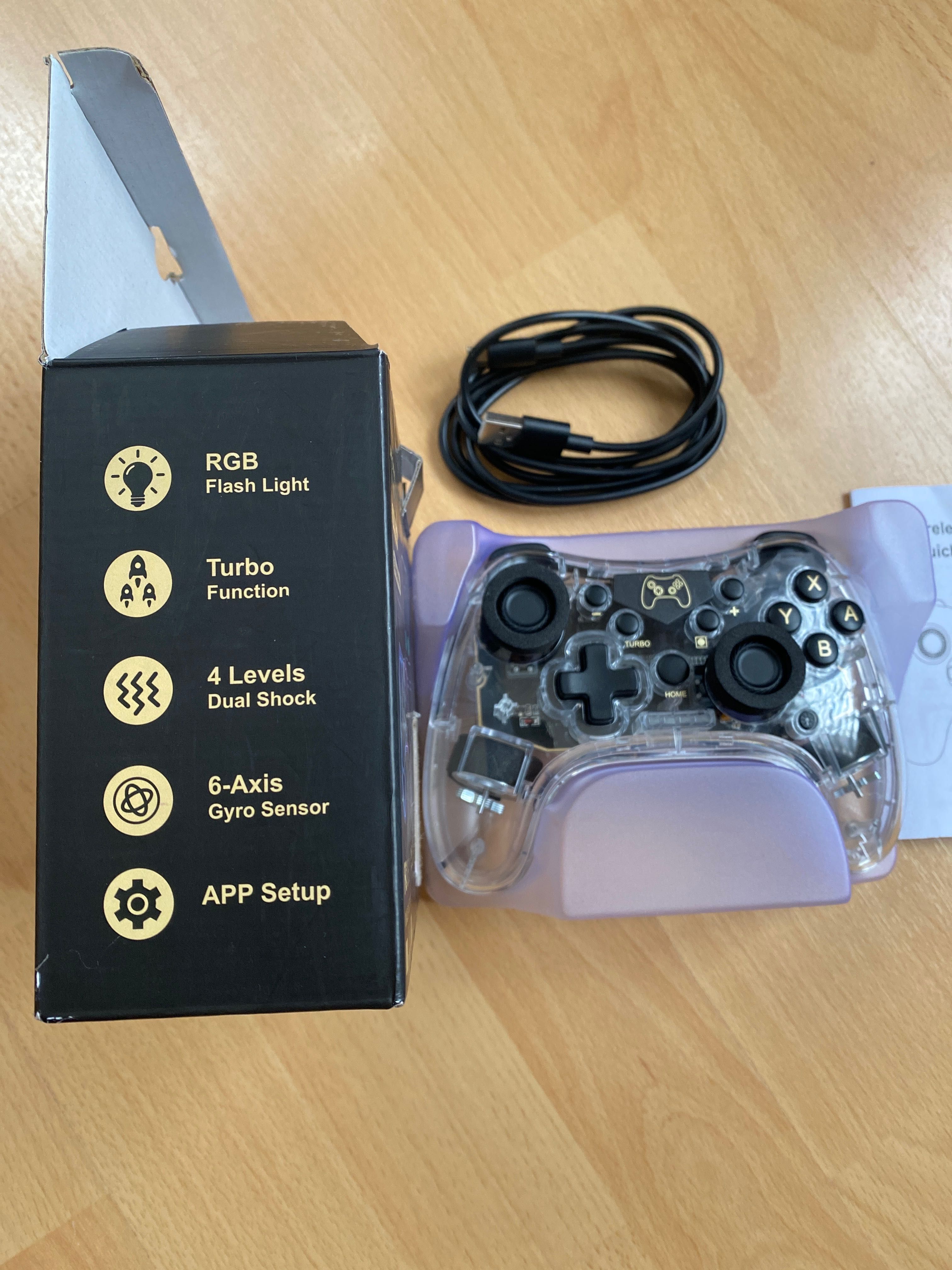 Геймпад Wireless Pro Controller с LED подсветка за Nintendo Switch