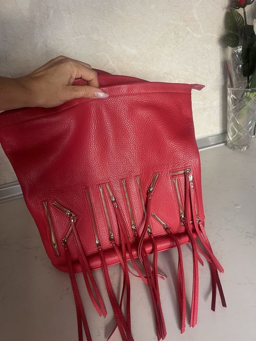 Кожена раница Pinko естествена кожа