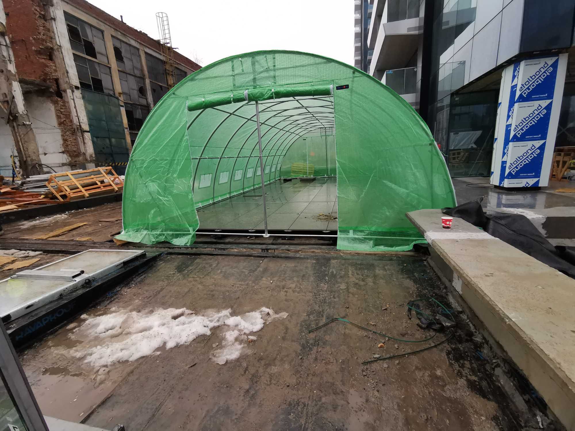 Solar/Sera Gradina tip tunel/teava galvanizata/2x2-8x20m  ab