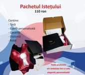Pachetul absolventului Istet roba, toca, esarfa, cocarda