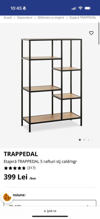 Etajeră TRAPPEDAL Jysk