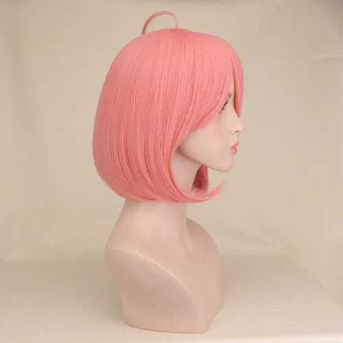 Аниме къса розова перука Anya Forger Cosplay
