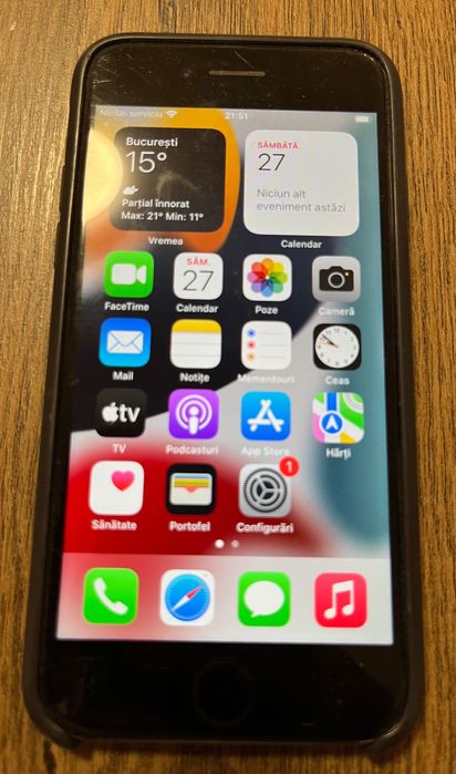 iPhone 7 Black 32GB - Baterie 100% Nouă! Stare bună de funcționare