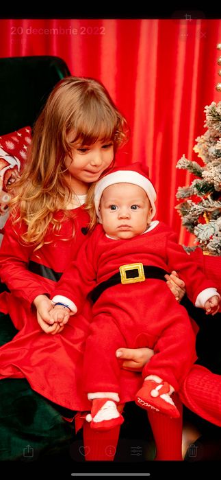 Rochița fetița de 6-9 luni de Crăciun toate 3 buc