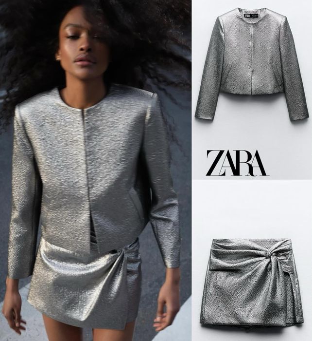 Compleu Zara blazer si skort