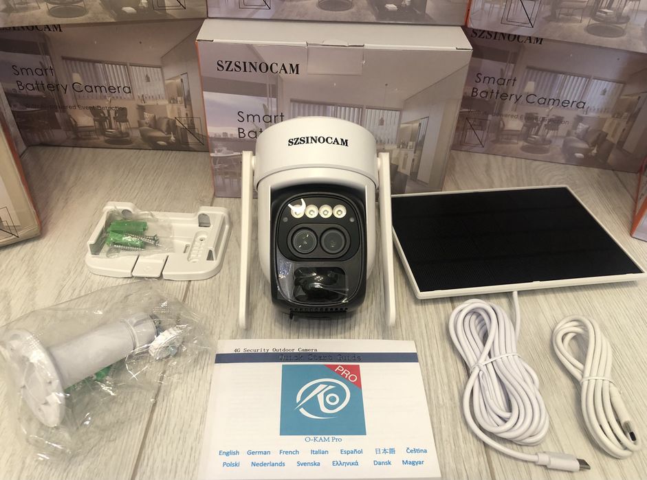 Camera Supraveghere O-Kam Pro 4G Zoom 10x Alarma Rezolutie 4K Sd-32Gb