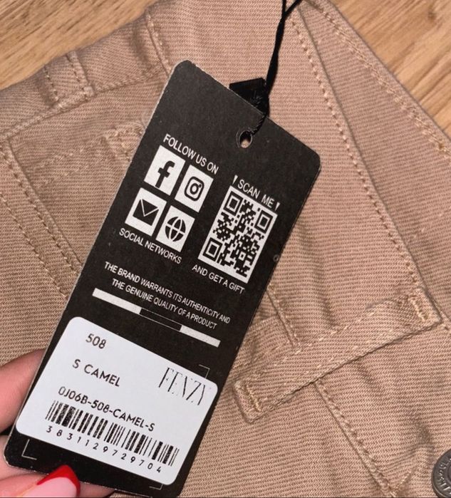 Blugi evazați Fenzy - camel