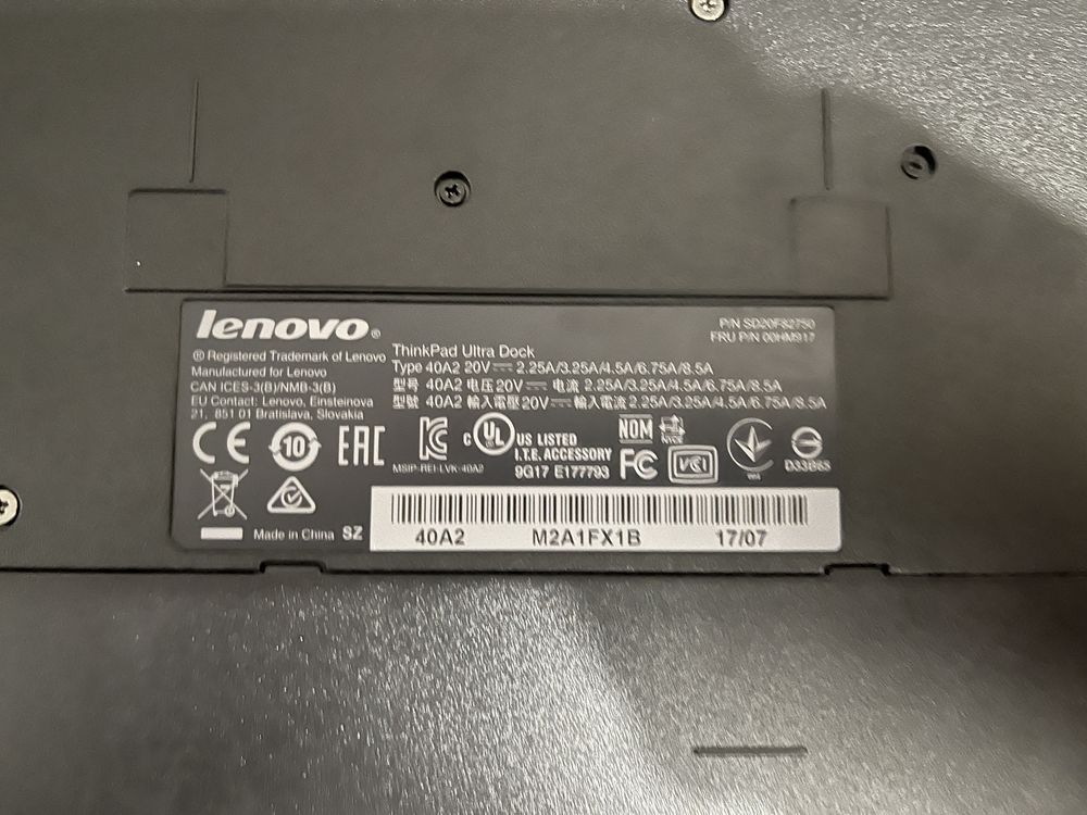 Докинг станция Lenovo Thinkpad Ultra Dock Type 40A2