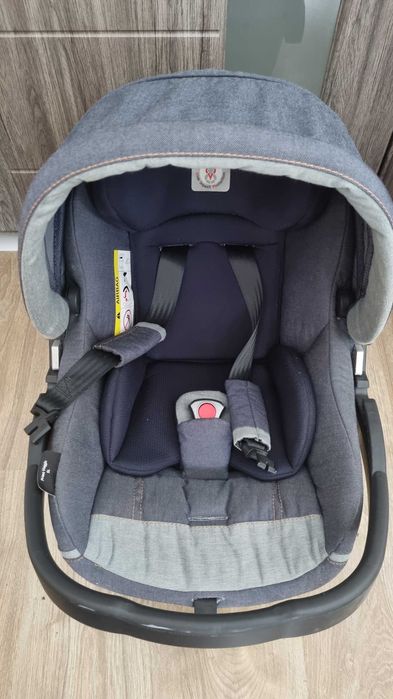 Scoica / scaun auto Peg Perego Primo Viaggio SL, 0-13 kg, Gri/Marine