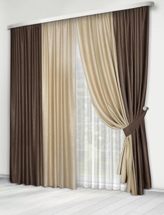 Продам шторы с тюлем