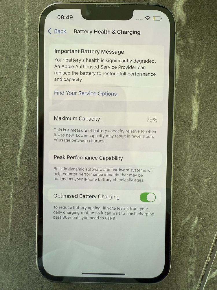 Vând iPhone 13 Pro, 128 GB, culoare Graphite