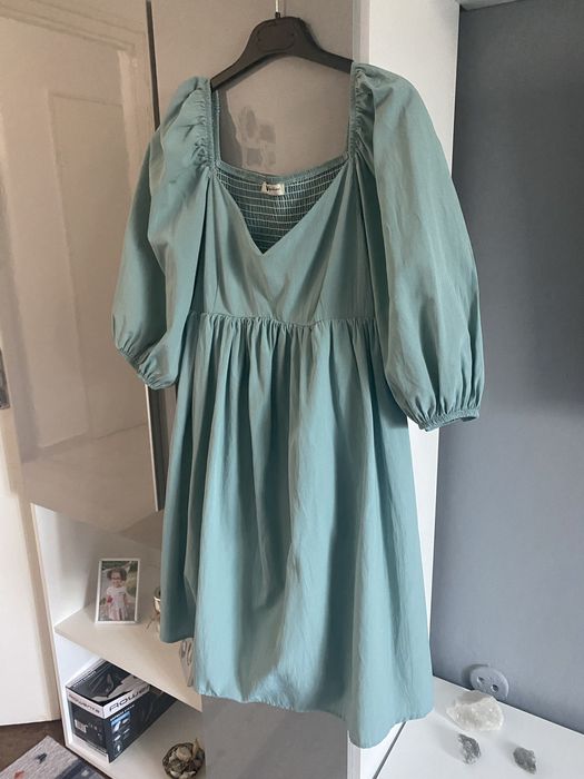Rochie eleganta verde menta M-38