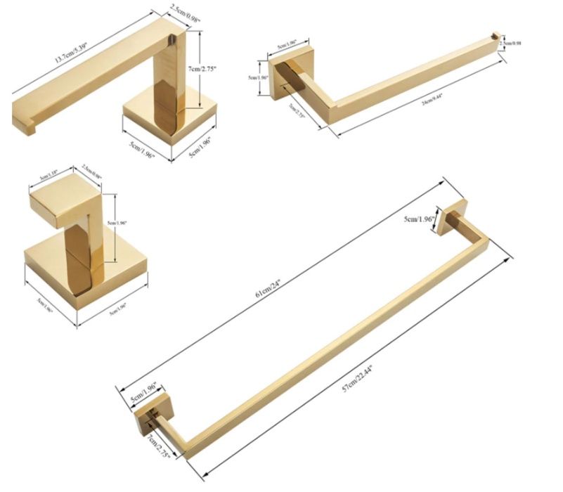 Set accesorii baie golden factura/garantie