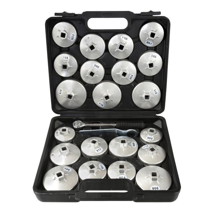 Trusa cu chei din aluminiu  pentru capace filtre de ulei auto clichet