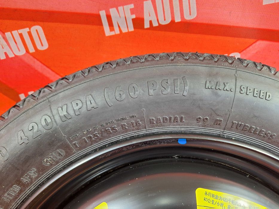 KIT Roata SLIM - 5x108 16'' OEM Peugeot 308 Citroen NOUA + KIT Complet