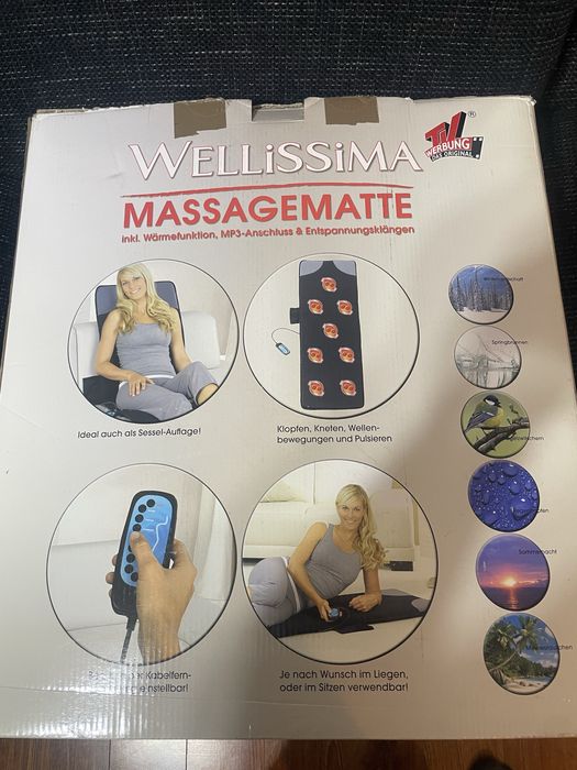 Saltea pentru masaj cu incalzire 6 sunete de relaxare