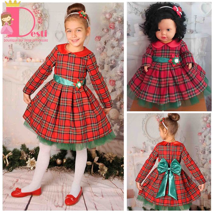 Детски рокли ТЕДИ-МОД - коледни рокли