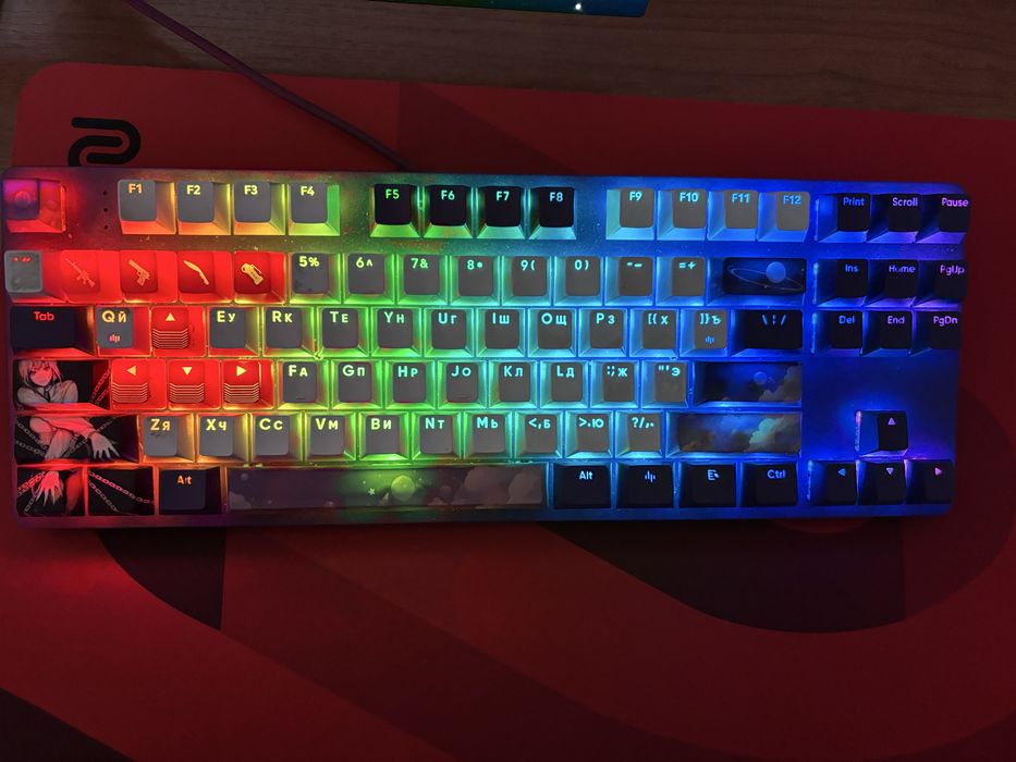 Клавиатура Red Square Keyrox TKL Hyperion RSQ-20039 фиолетовый