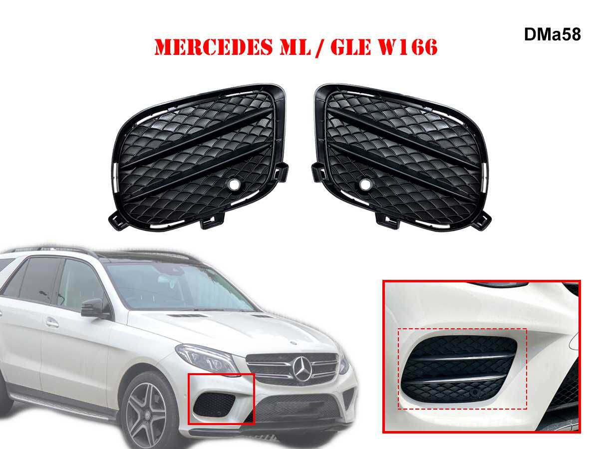 Kit grile frontale pentru Mercedes GLE GLS W166 X166