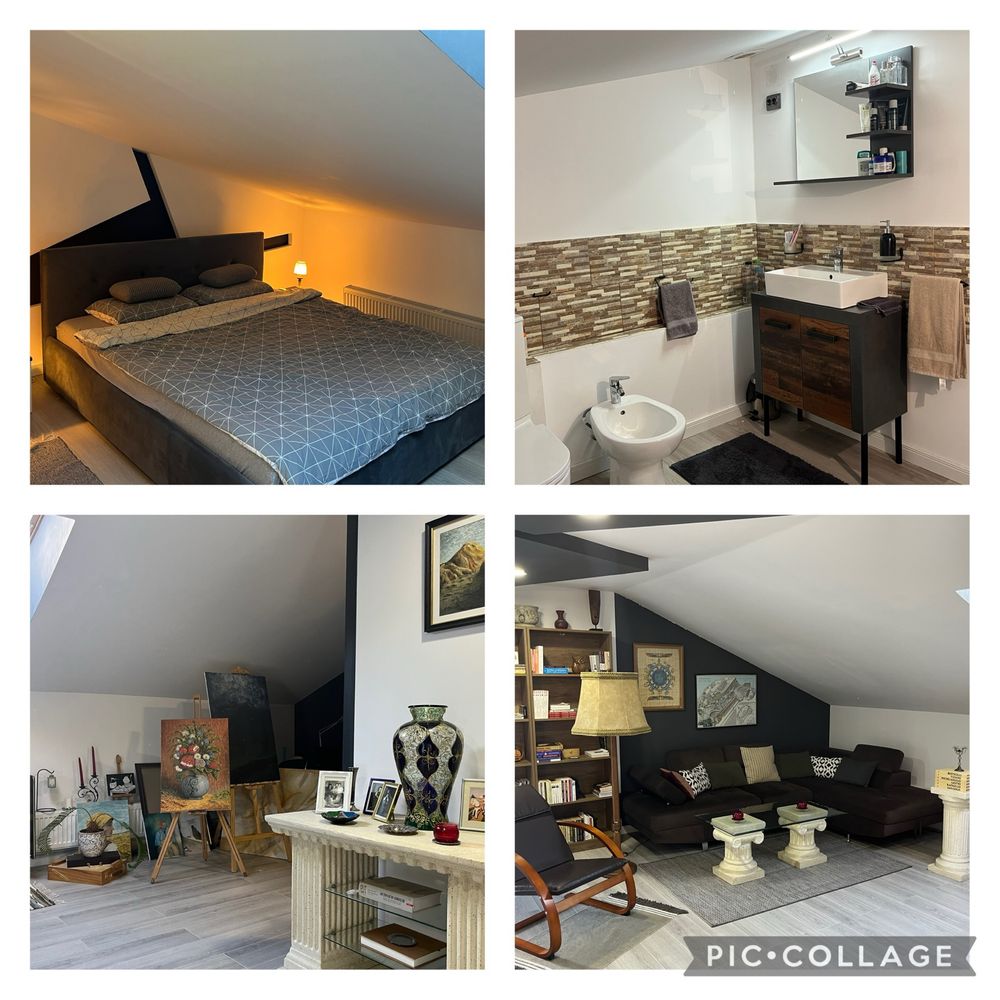 PF vand Duplex P+E+M, 2x living, 4 dormitoare, 3, bai, gradina, terasa