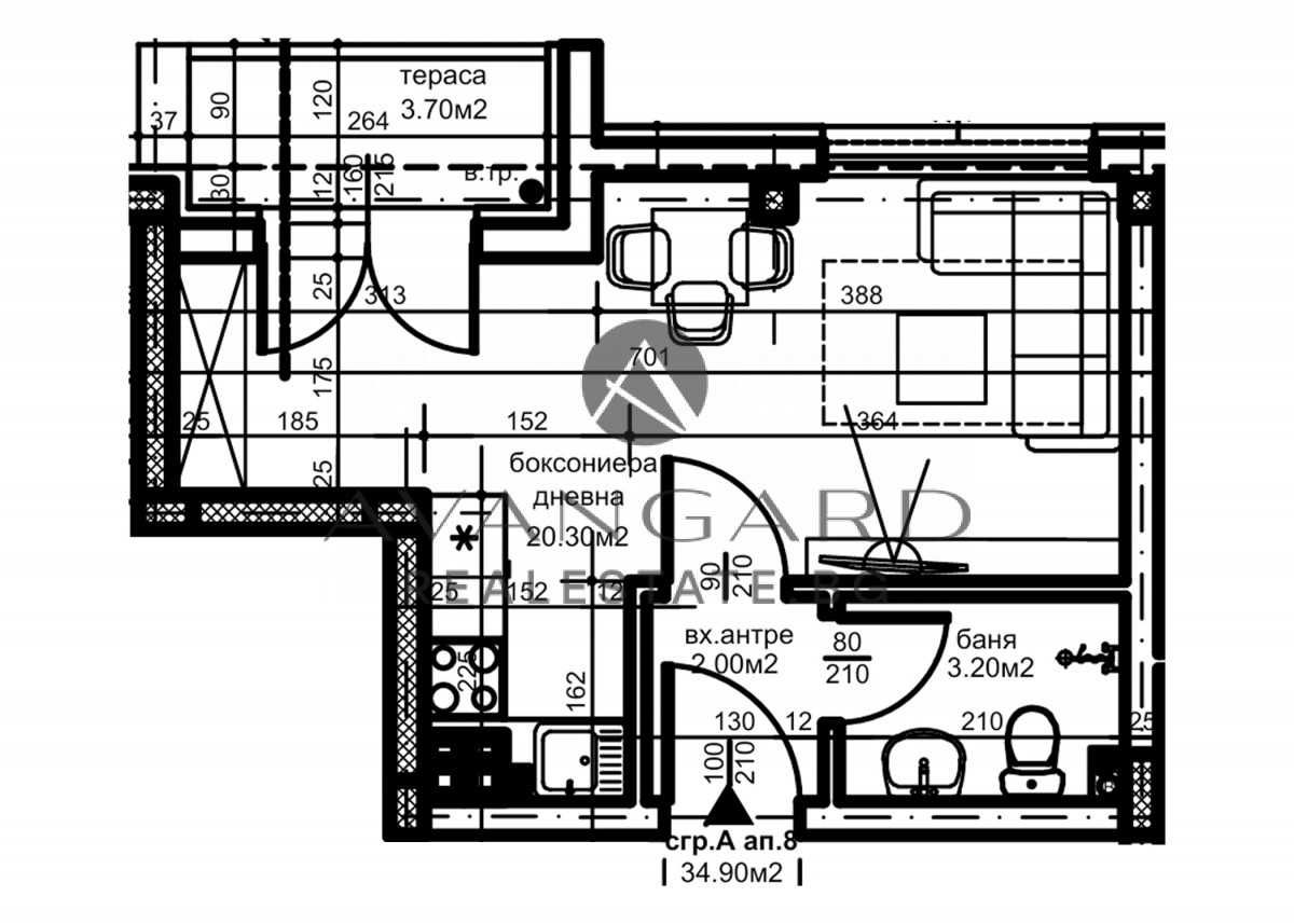 Продава се Едностаен апартамент в Пловдив, Христо Смирненски - 40 кв.м за 1245 €/кв.м - Снимка #5