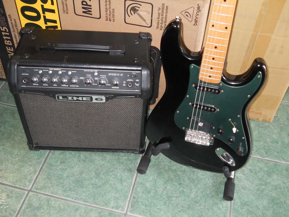 Set chitara Fender StratocasterKorea/Line 6 Spider IV