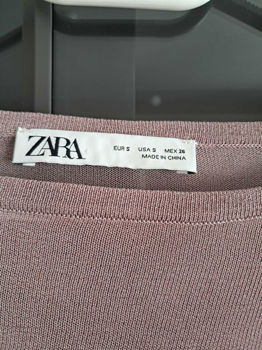 Zara пола солей асиметрична Л животински принт