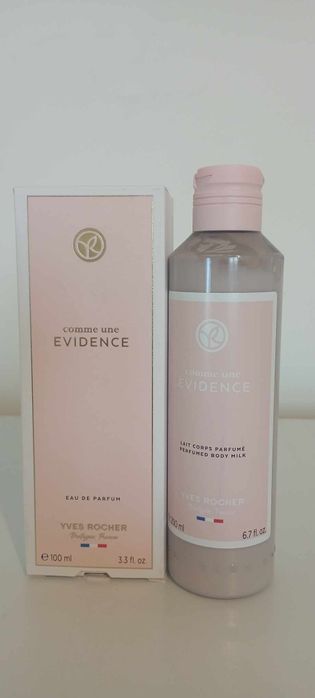 Set comme une evidence 100ml +lapte parfumat yves Rocher