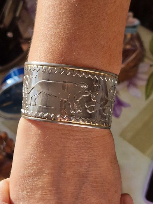 „Piesă Rară din Argint Veritabil – Brățară Artizanală