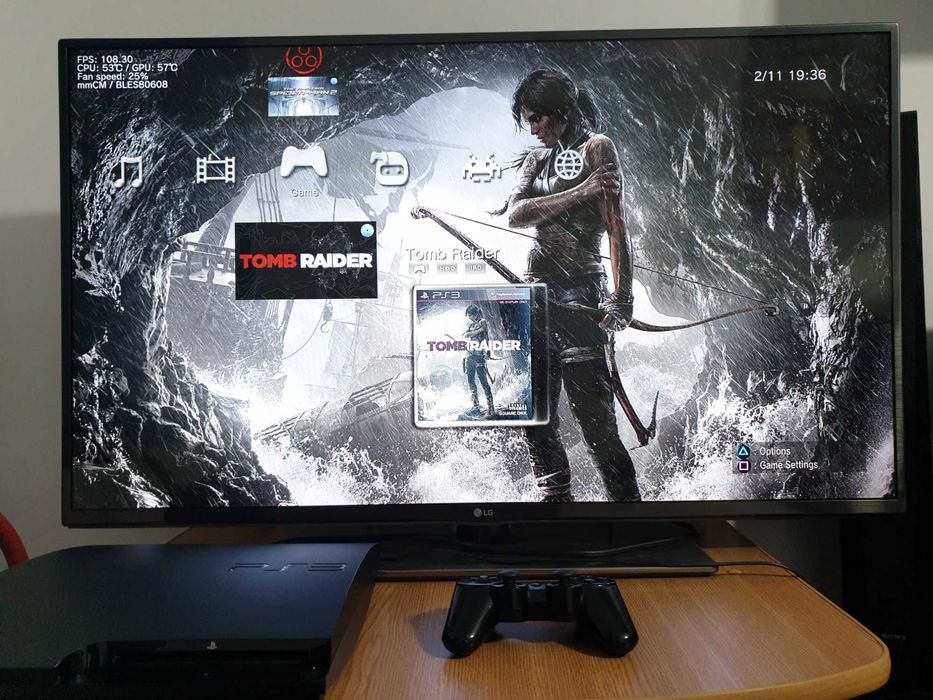 PS3 modat HEN 160 GB + 20 jocuri (GTA V, Red Dead, NFS, Spider-Man)