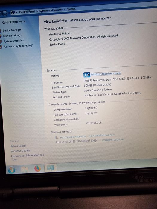 Laptop Fujitsu Siemens si HP