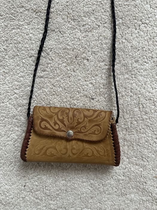 Сумка.Кожа, ручная работа. В национальном стиле