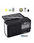 Блутут радио FP-9007BT-S, соларен панел, лампа, USBTF MP3, Powerbank
