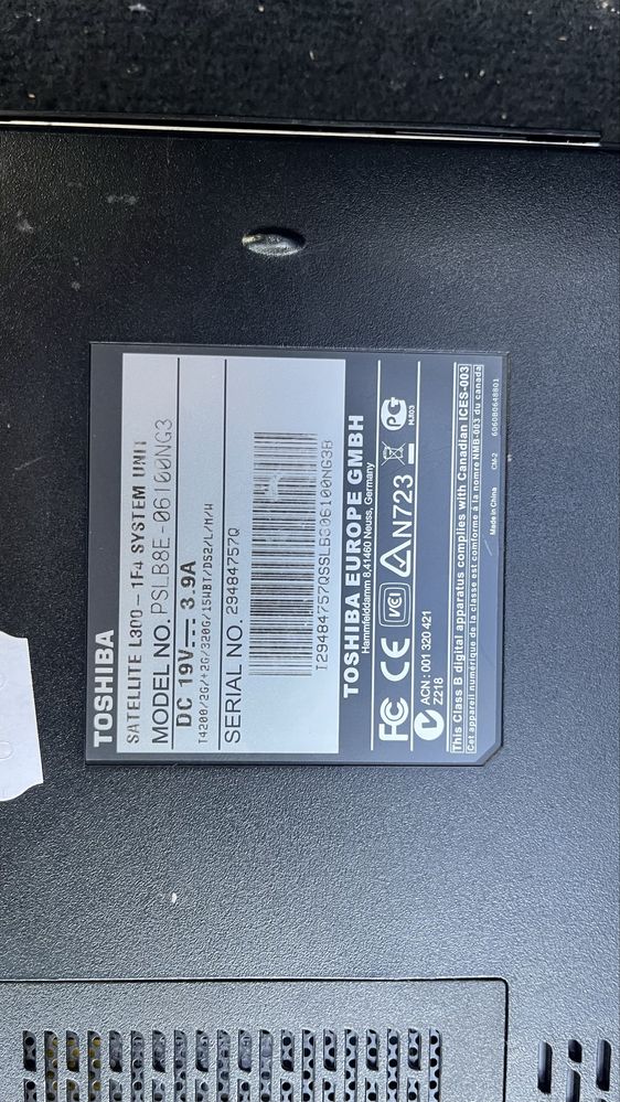 Лаптоп toshiba сателит