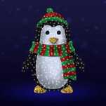 LED PINGUIN SKIPPER - decor de sărbători și zonă foto