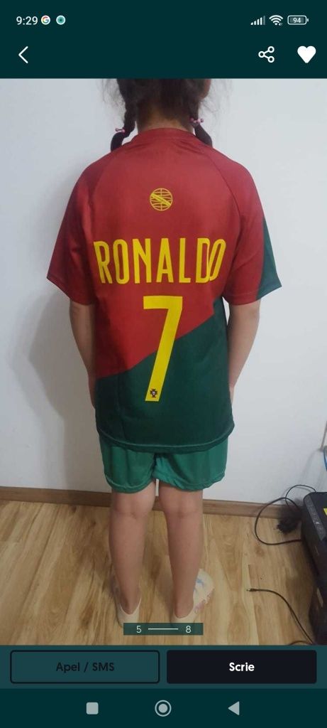 Echipament fotbal copii 5-14 ani . Model nou portugalia -ronaldo !