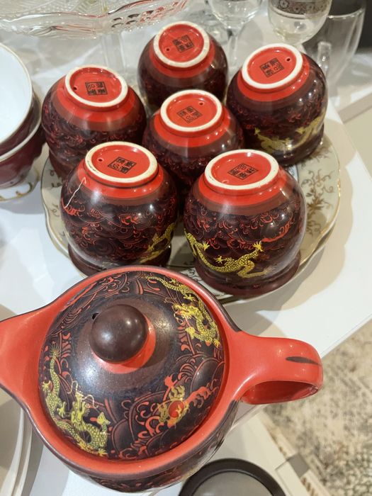 Винтажный китайский чайный сервиз