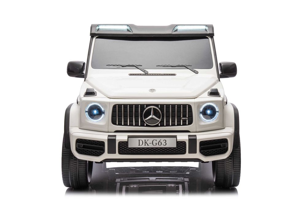 Masinuta electrica Mercedes G63 4x4 putere 800W 24V, 14Ah, Mp3 #White