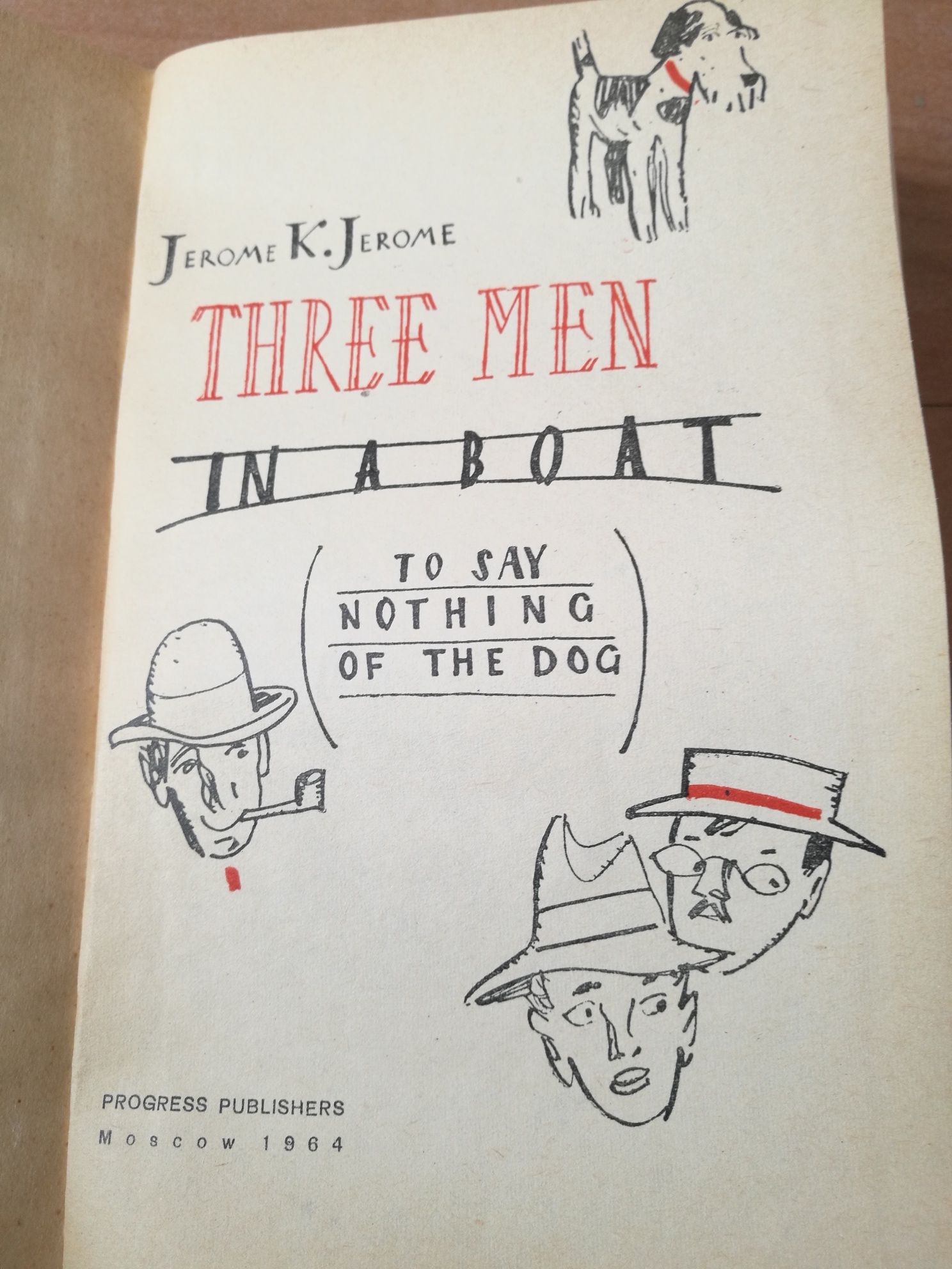 Three men in a boat- exemplar rar,  1964, Moscova