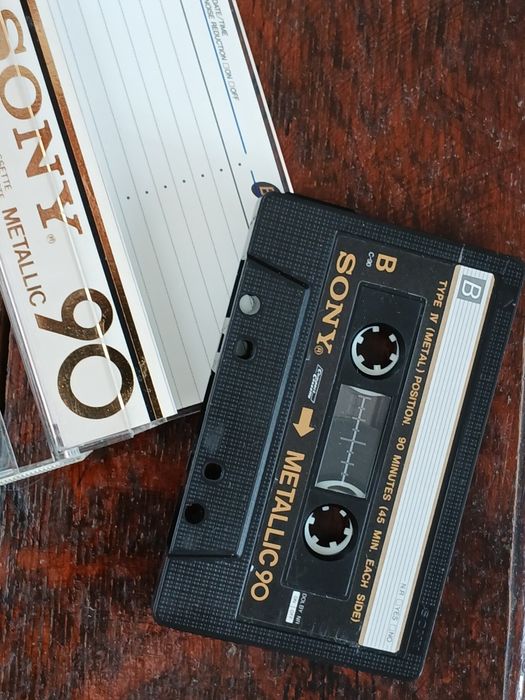 Lot de 2 casete audio METAL, Sony și Maxell de 90min. Made in Japan