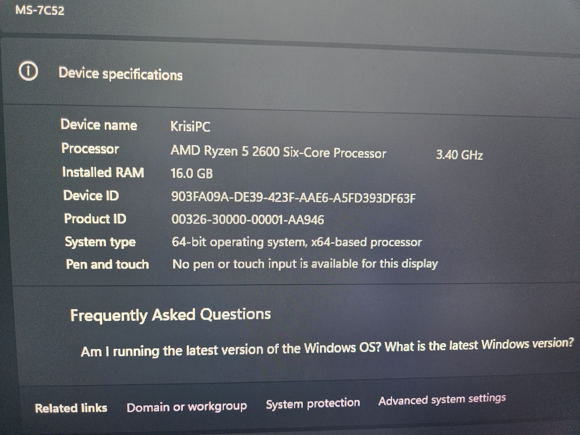 Геймърски компютър Ryzen 2600,16GB RAM,GTX 1660Super,256 NVME,1TB SSD