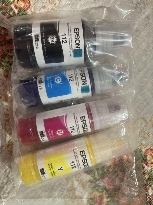 Комплект цветных чернил Epson 112 оригинал