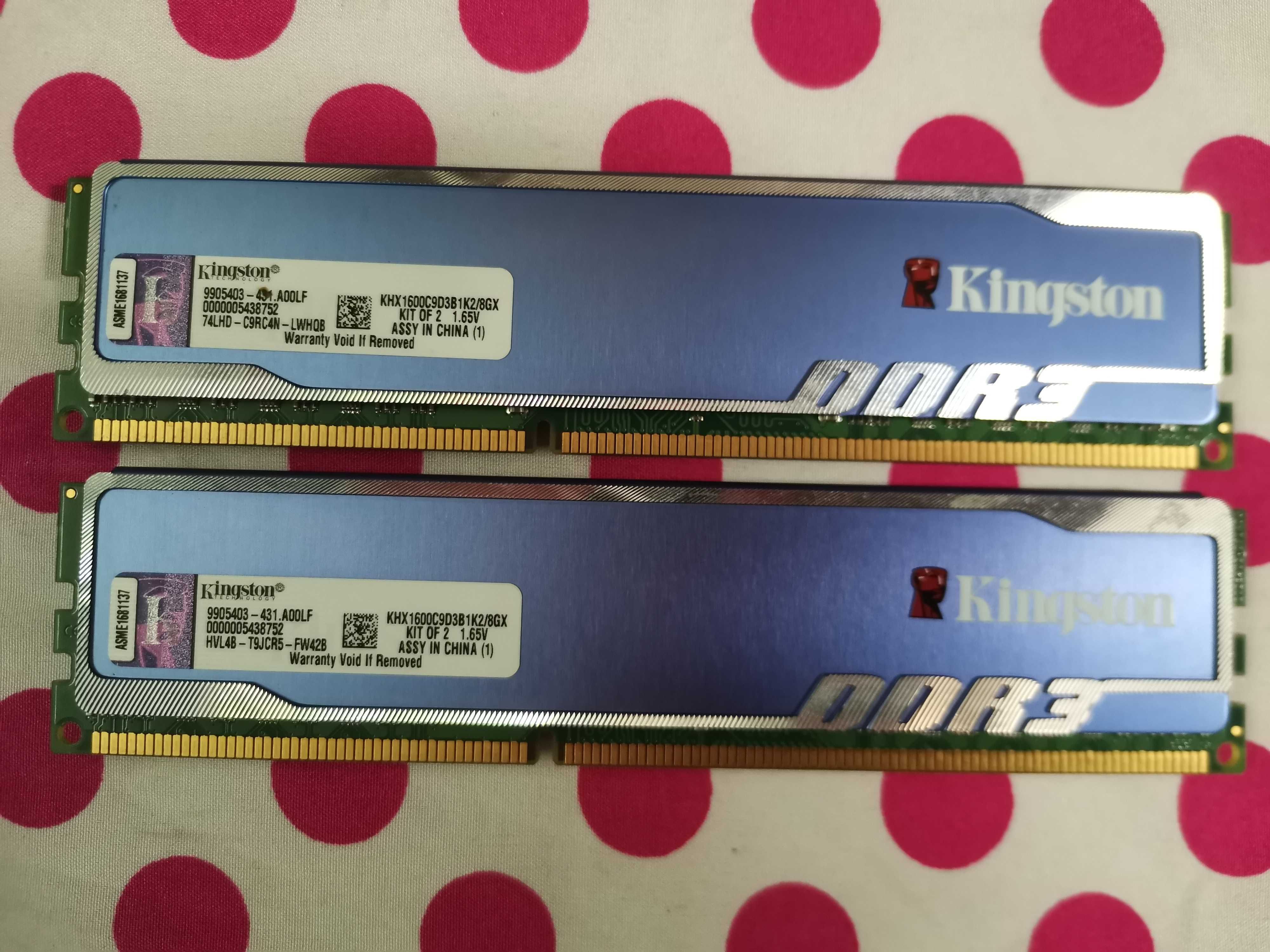 Kit Dual Channel Memorie Ram HyperX BLU 8 GB (2X4) DDR3 1600 Mhz