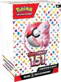 Pokémon TCG: Scarlet & Violet Booster Box - 151 (шест бустер пакета)