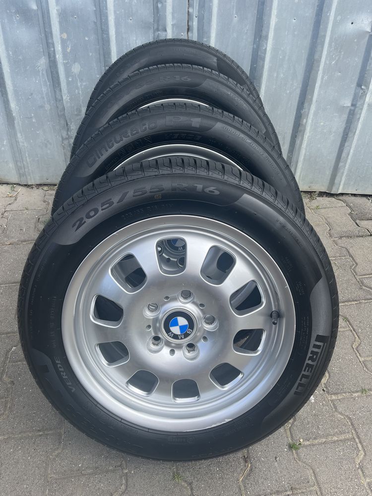 Jante aliaj 5x120mm, anvelope vara 205/55 R16, BMW E36, E46, E81, E87