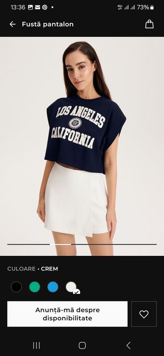 Pantaloni/fusta reserved marinea M