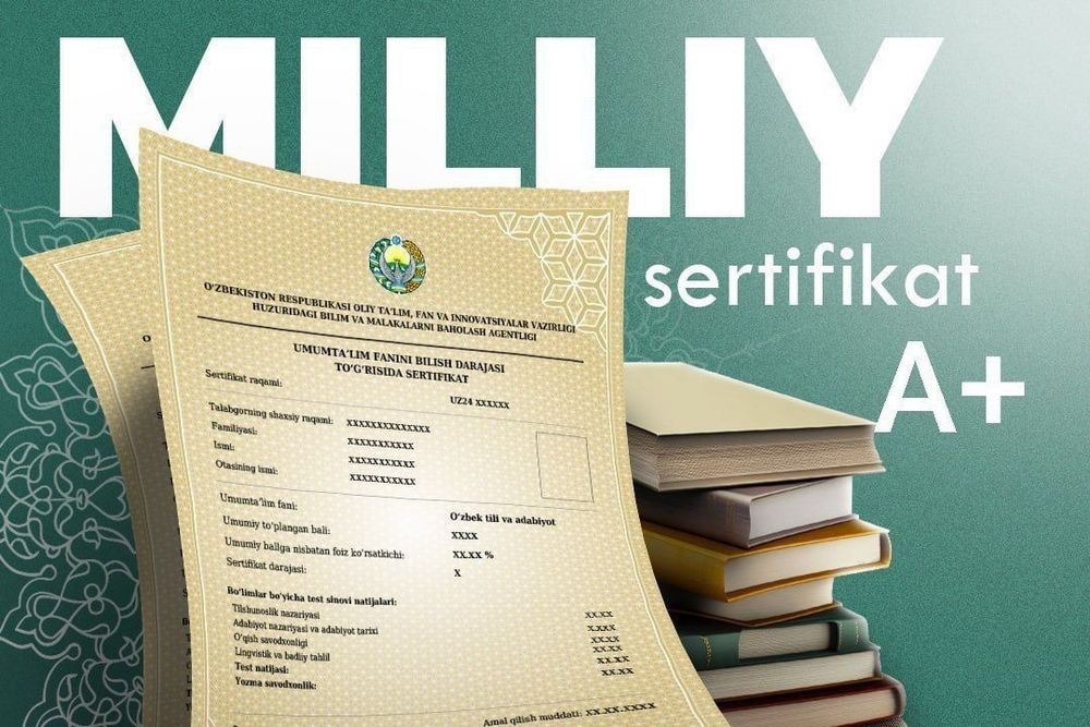 Kimyo-biologiyadan 6-9 oyda MILLIY SERTIFIKATga ega boʻling